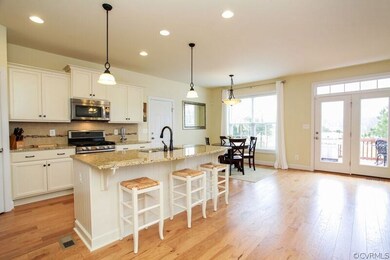 Amazing open kitchen with island bar!