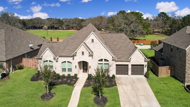 4 bedroom plus study layout offers a 3 car tandem garage that includes 2 garage door openers, home surge protection, plug for generator and designated electric outlet for a freezer or refrigerator. The high ceilings will allow room for overhead storage. HOME IS PREWIRED for exterior camera system and wired for carbon monoxide detectors.