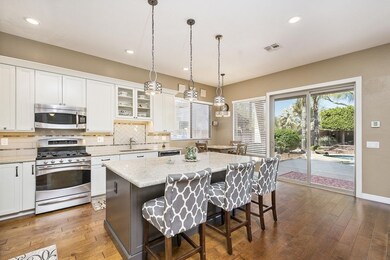 Kitchen with Island and Outdoor Views