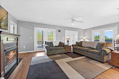 French doors with built in blinds