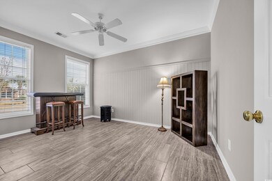 2ND Guest Bedroom With Crown Molding, and Ceiling Fan
