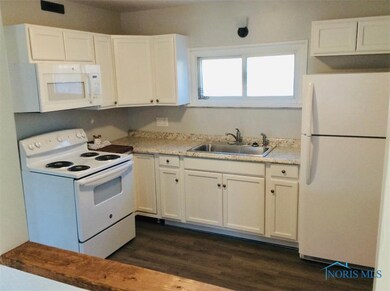 View of Kitchen from Living Room Pass Through