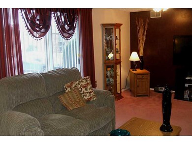 Living Room. Living room with view of sliding glas
