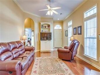 High ceilings and beautiful wood floors