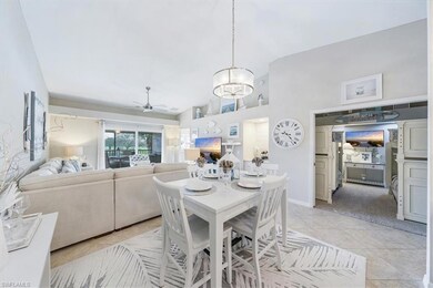 Dining area with all updated lighting and fans thr