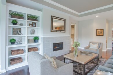 Family room showing fireplace and built-