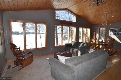 Great lake views from the living room and dining r