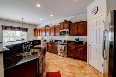 Granite Counter and Role out Shelves