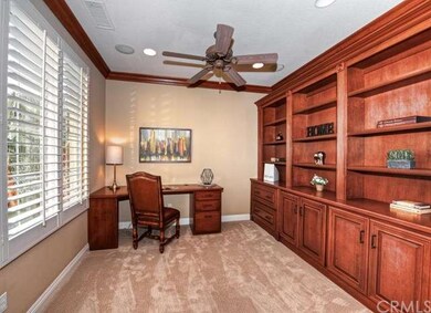 Built In Custom Office with New Carpet 