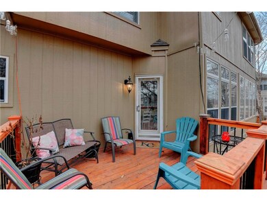 Newly refinished deck right off the kitchen offers