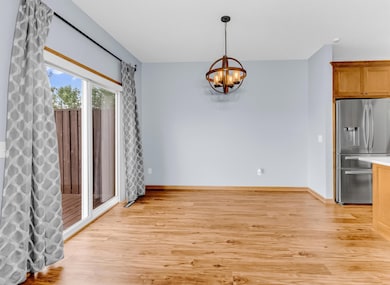 Dining area adjacent to deck