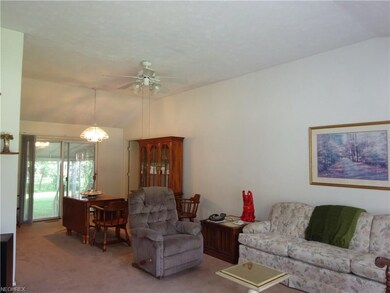 Open feel and volume ceilings from living room to dining room