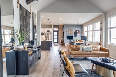 Open Concept Living Room, Dining Room and Kitchen