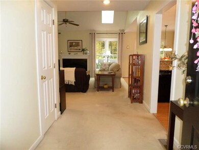 Entry hall with foyer closet