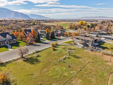 Aerial perspective of suburban area featuring mountains