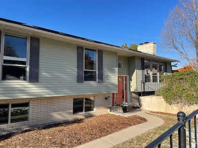 East facing front of home