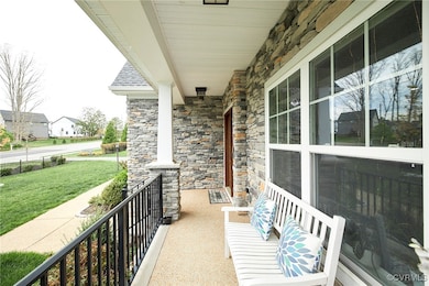 Balcony with covered porch