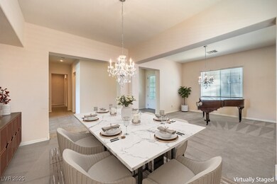 Dining area featuring baseboards, visible vents, a