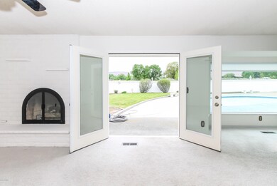 Exit to your backyard oasis