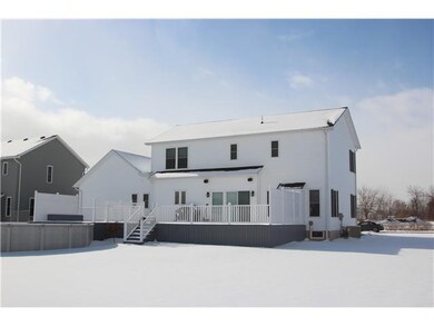 Exterior Back. Huge deck, abv grd pool, large yard