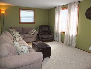 Living room with picture window.