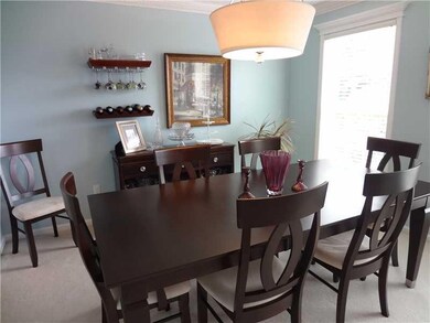 Dining Room. Custom lighting and trim.  So much li