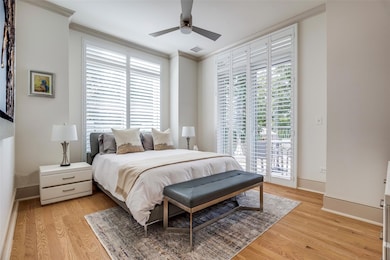 Primary bedroom with private terrace.