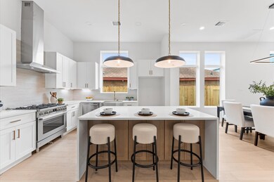 First floor kitchen and living area