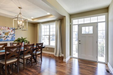 Plenty of natural light in this open dining room.