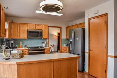 The kitchen has a pantry.