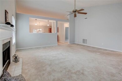 Great room has area for formal dining area if desired.