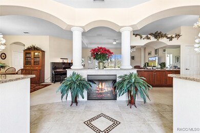 Welcoming Foyer...Tile Floor with Custom Medallion