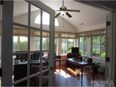 Sun room with mountain views