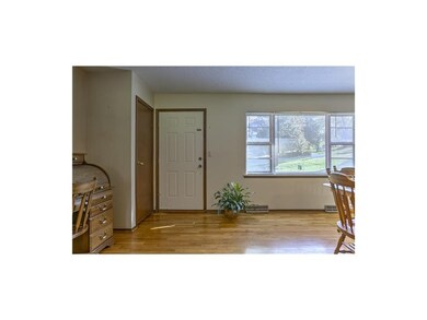Large room with space for a living room and dining