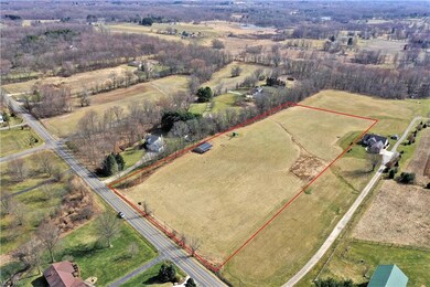 Aerial view from Comet Road.  Country, lovely home