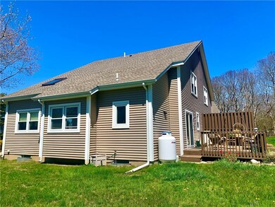 Sideview of condo and back deck.