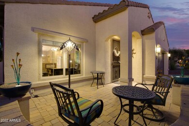 Close up Paver sitting area