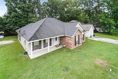 Home is on a corner lot.