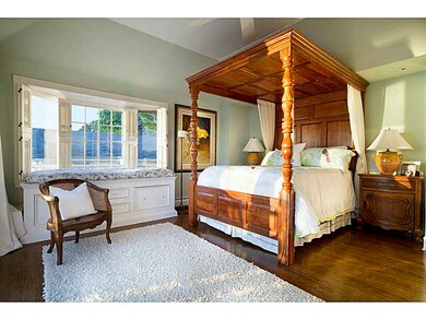 Master Bedroom. Window seat has storage.