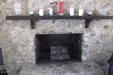 Stone Fireplace in Family Room
