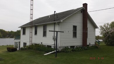 northside of house