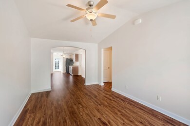 Vaulted ceiling in great room!