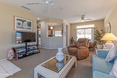 Living room is open from kitchen