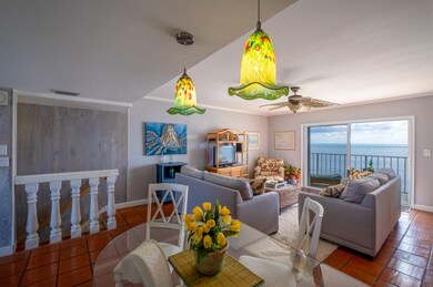Ocean views from the living area