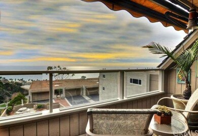 Ocean and sunset view deck with glass partitions, 