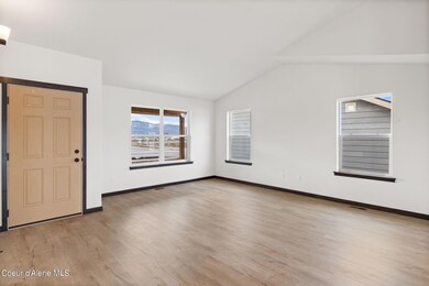 vaulted living room