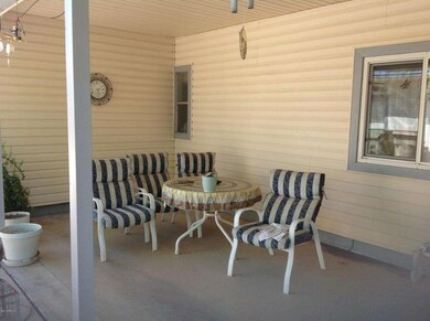 east exposure back patio