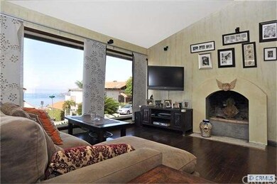 Fireplace in Living Room  and Ocean Views