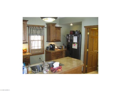 Kitchen view from dining room.