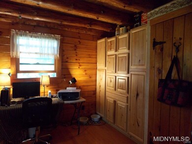 bedroom used as office
